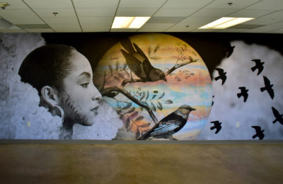 Mural for Knotel photo by Cheyenne Randall - ariel X